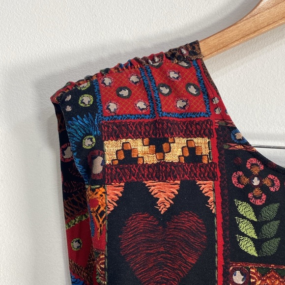 Farm Rio Multicolor Patchwork Blouse - Picture 3 of 10